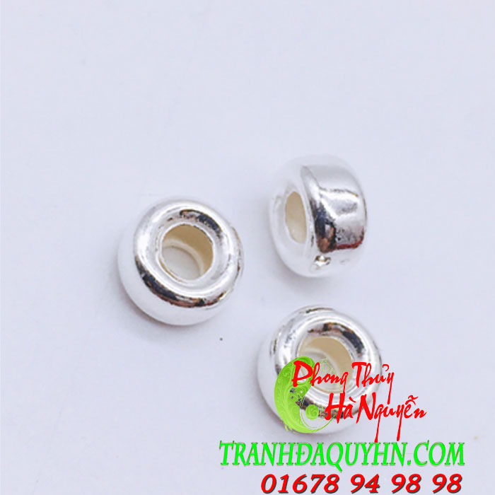 charm bạc chặn khuyên tròn- phụ kiện bạc